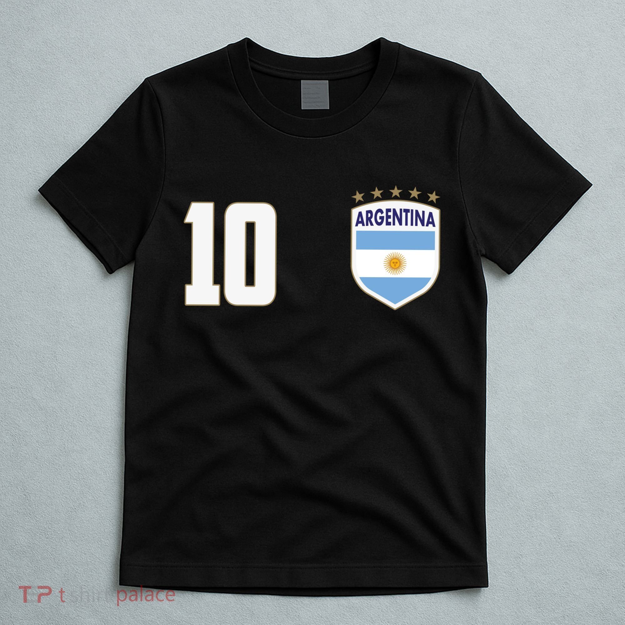 Argentina Flag Shield Logo Soccer World Cup T-Shirt