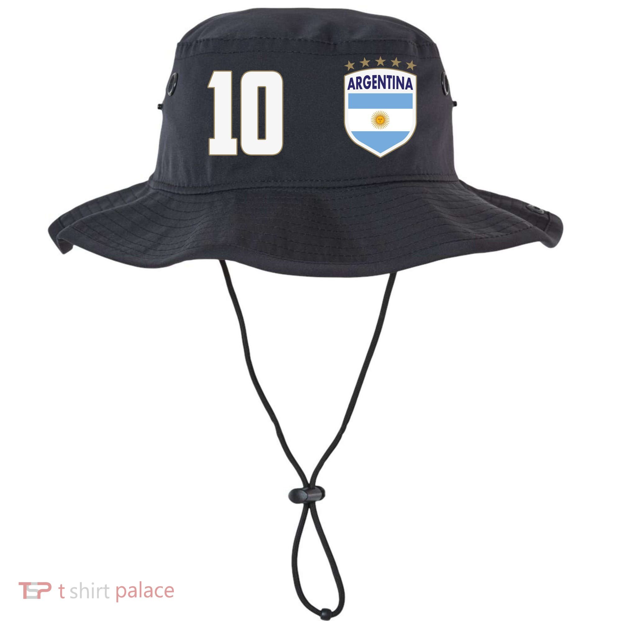 Argentina Flag Shield Logo Soccer World Cup Bucket Hat