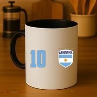 Argentina Flag Shield Logo Soccer World Cup Coffee Mug thumb 4