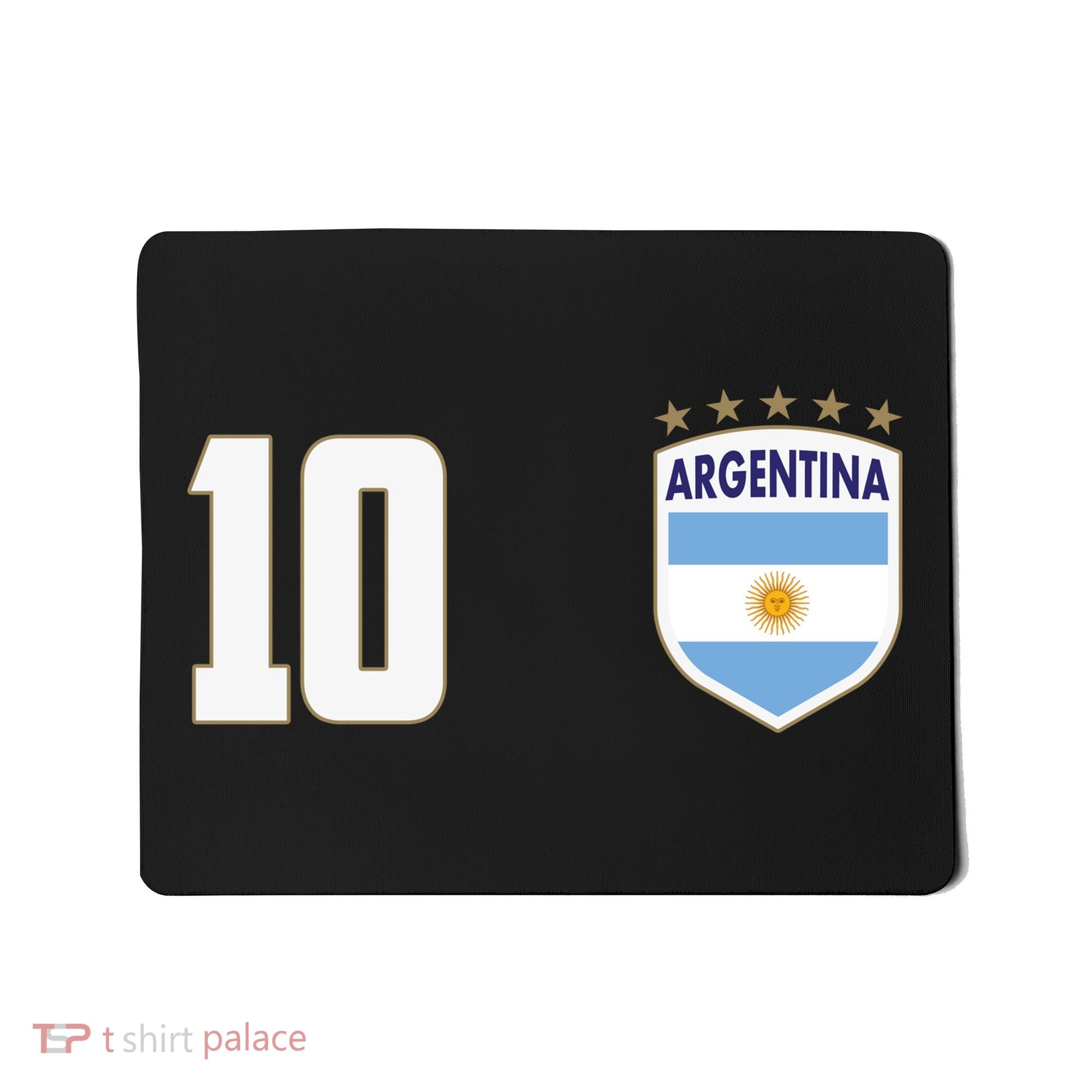 Argentina Flag Shield Logo Soccer World Cup Mousepad