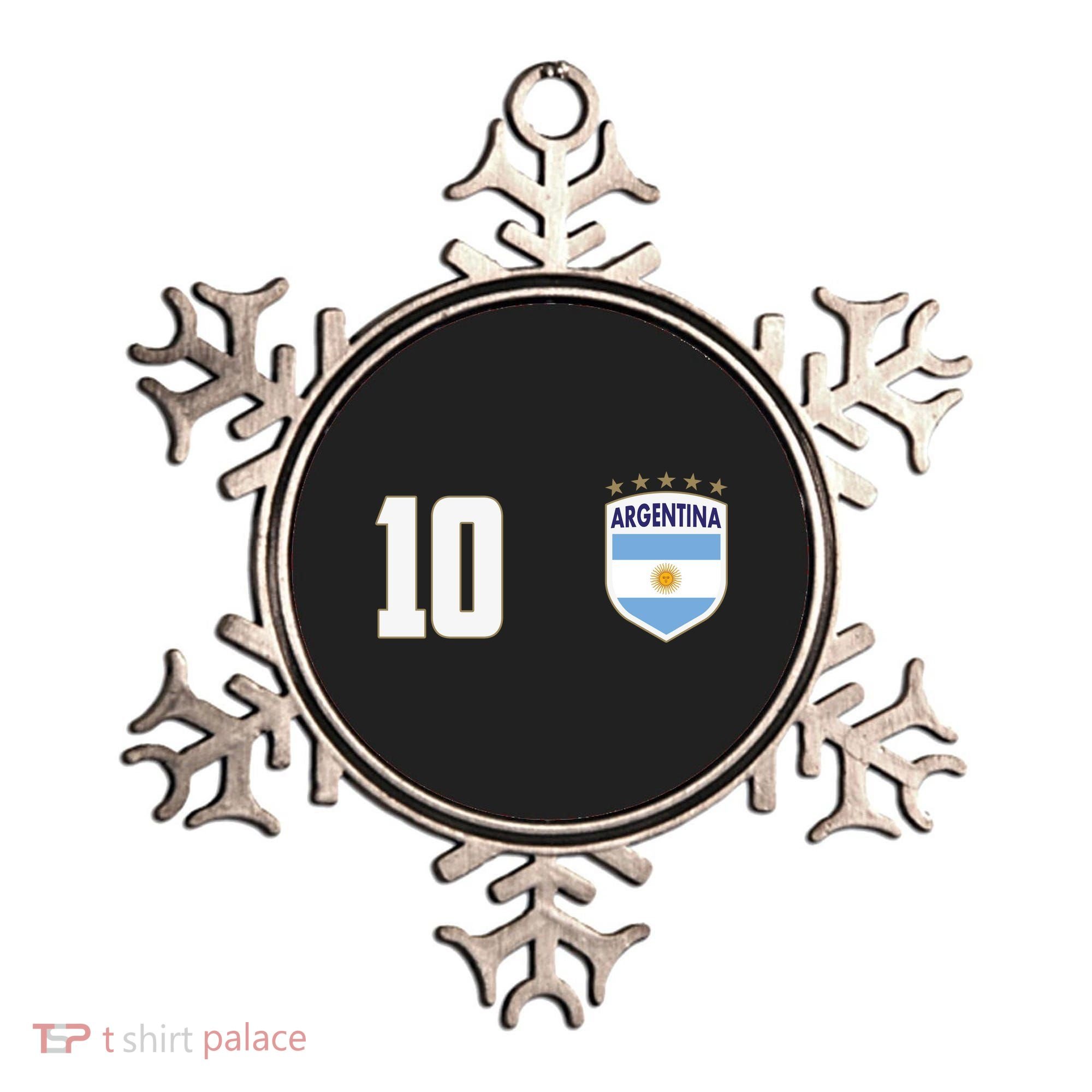Argentina Flag Shield Logo Soccer World Cup Ornament