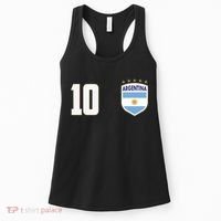 Argentina Flag Shield Logo Soccer World Cup Women's Tank Top thumb 0