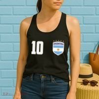 Argentina Flag Shield Logo Soccer World Cup Women's Tank Top thumb 2