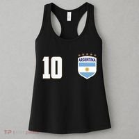 Argentina Flag Shield Logo Soccer World Cup Women's Tank Top thumb 3