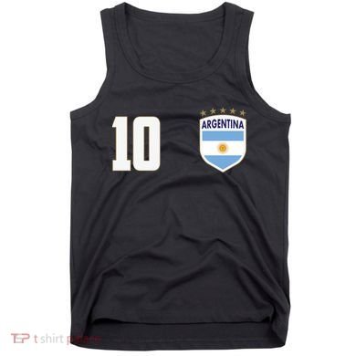 Argentina Flag Shield Logo Soccer World Cup Tank Top