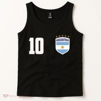 Argentina Flag Shield Logo Soccer World Cup Tank Top thumb 2