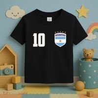 Argentina Flag Shield Logo Soccer World Cup Toddler T-Shirt thumb 3