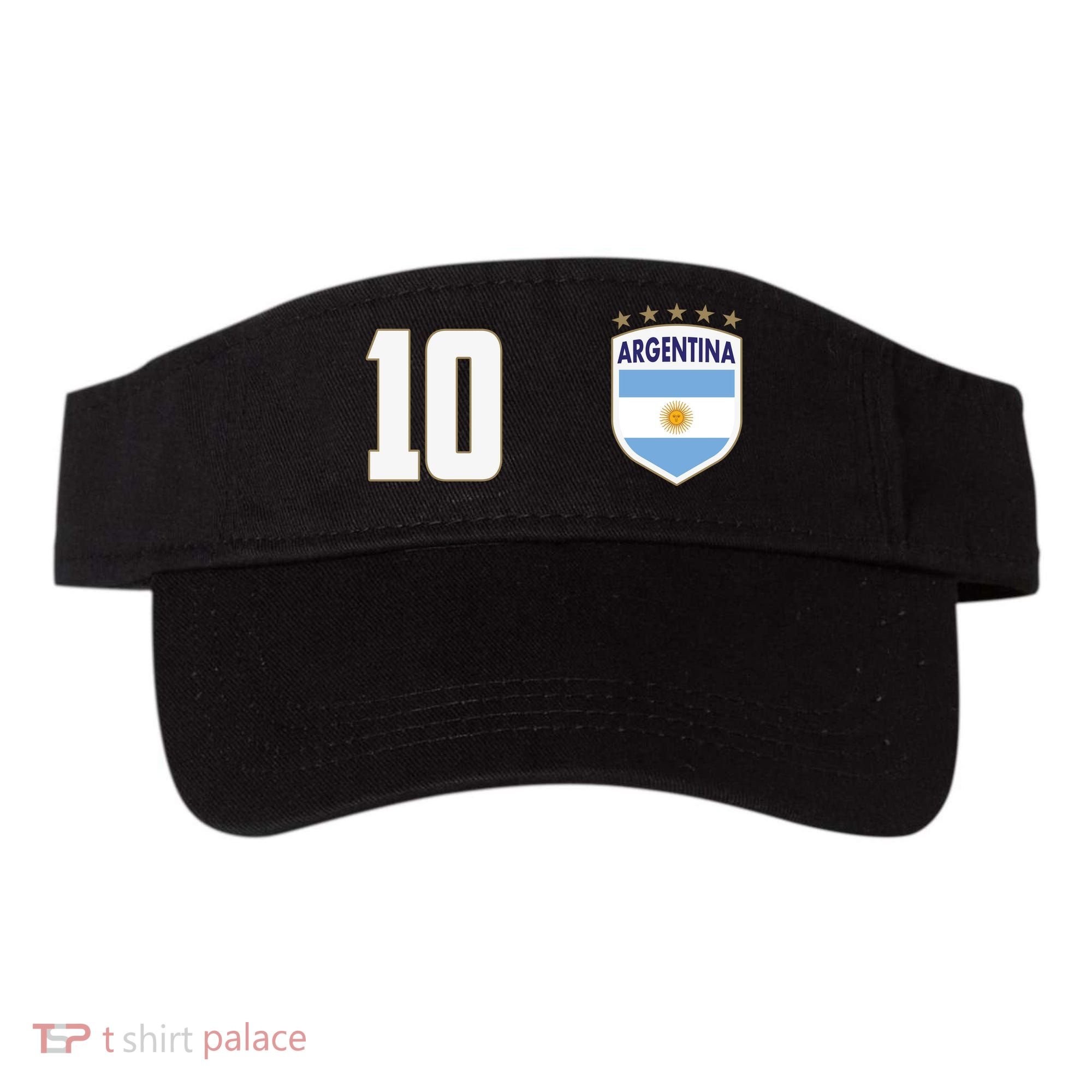 Argentina Flag Shield Logo Soccer World Cup Visor
