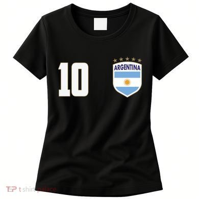 Argentina Flag Shield Logo Soccer World Cup Women's T-Shirt