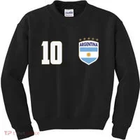 Argentina Flag Shield Logo Soccer World Cup Kids Sweatshirt thumb 0
