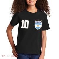 Argentina Flag Shield Logo Soccer World Cup Kids T-Shirt thumb 2