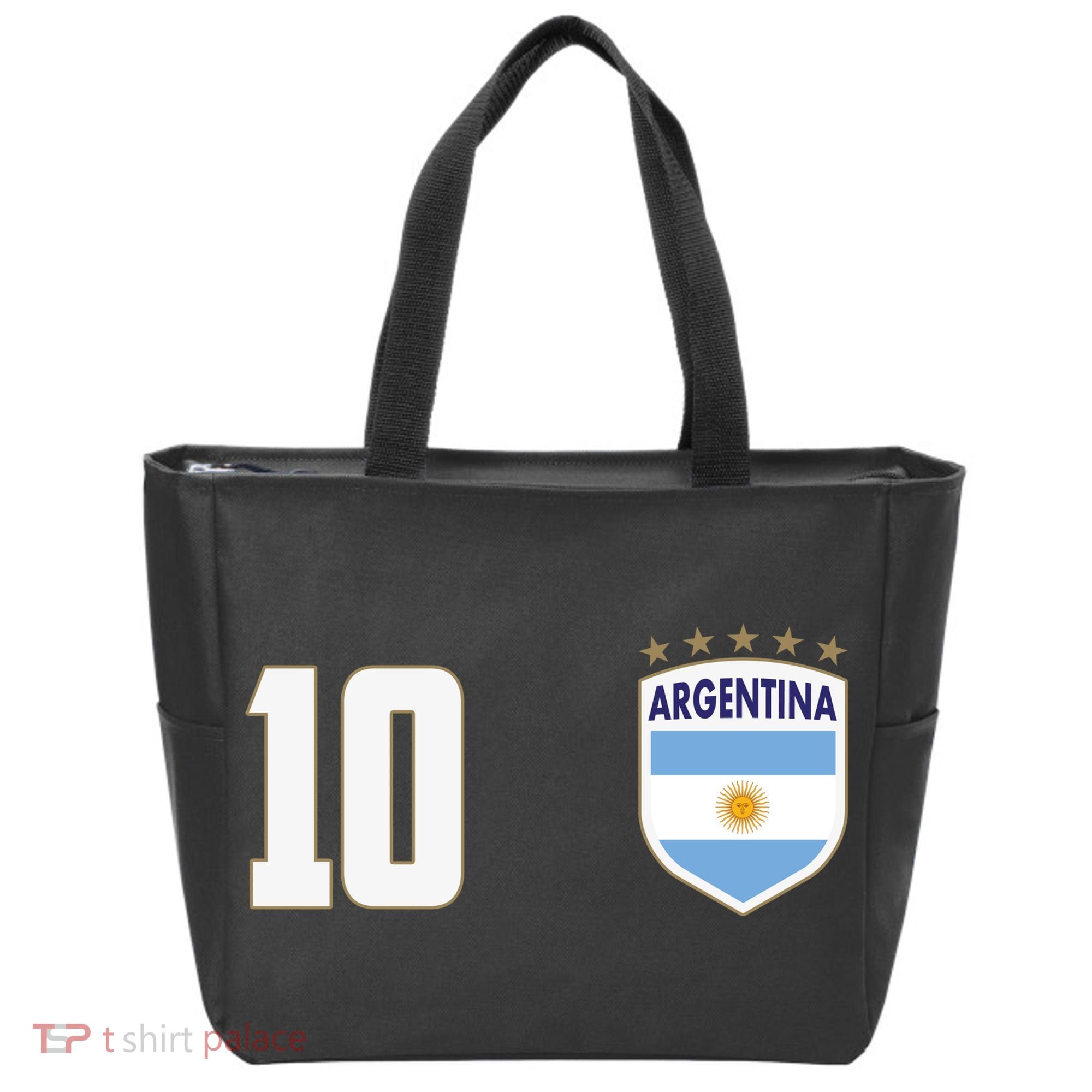 Argentina Flag Shield Logo Soccer World Cup Tote Bag