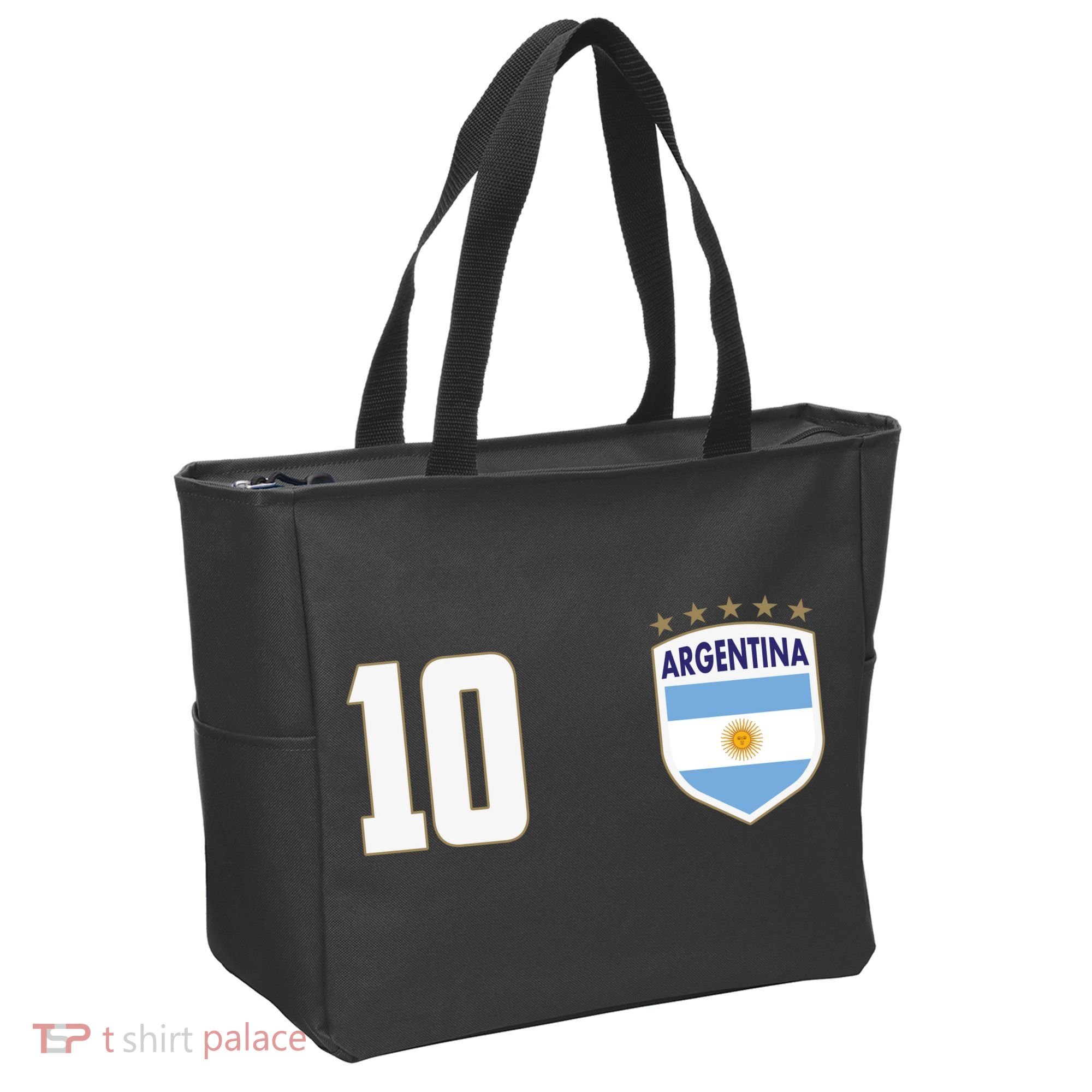 Argentina Flag Shield Logo Soccer World Cup Tote Bag