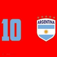 Argentina Flag Shield Logo Soccer World Cup Santa Hat thumb 1