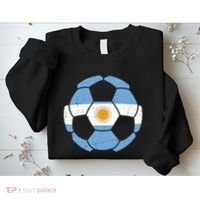 Argentina Flag Soccer Team Ball Futball Sweatshirt thumb 2