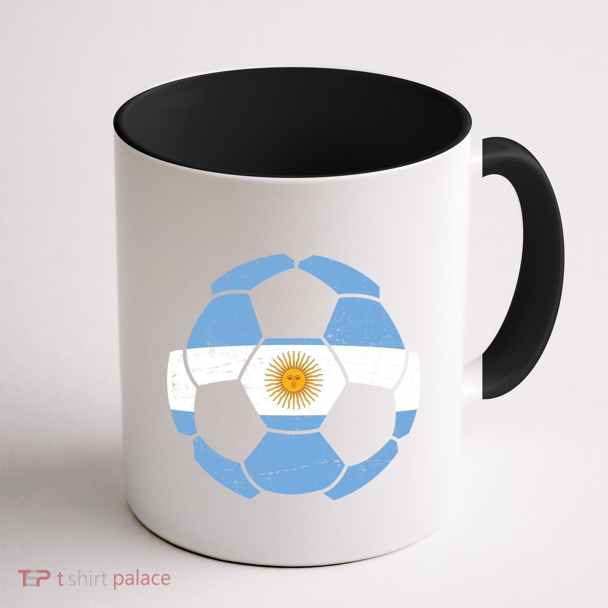 Argentina Flag Soccer Team Ball Futball Coffee Mug
