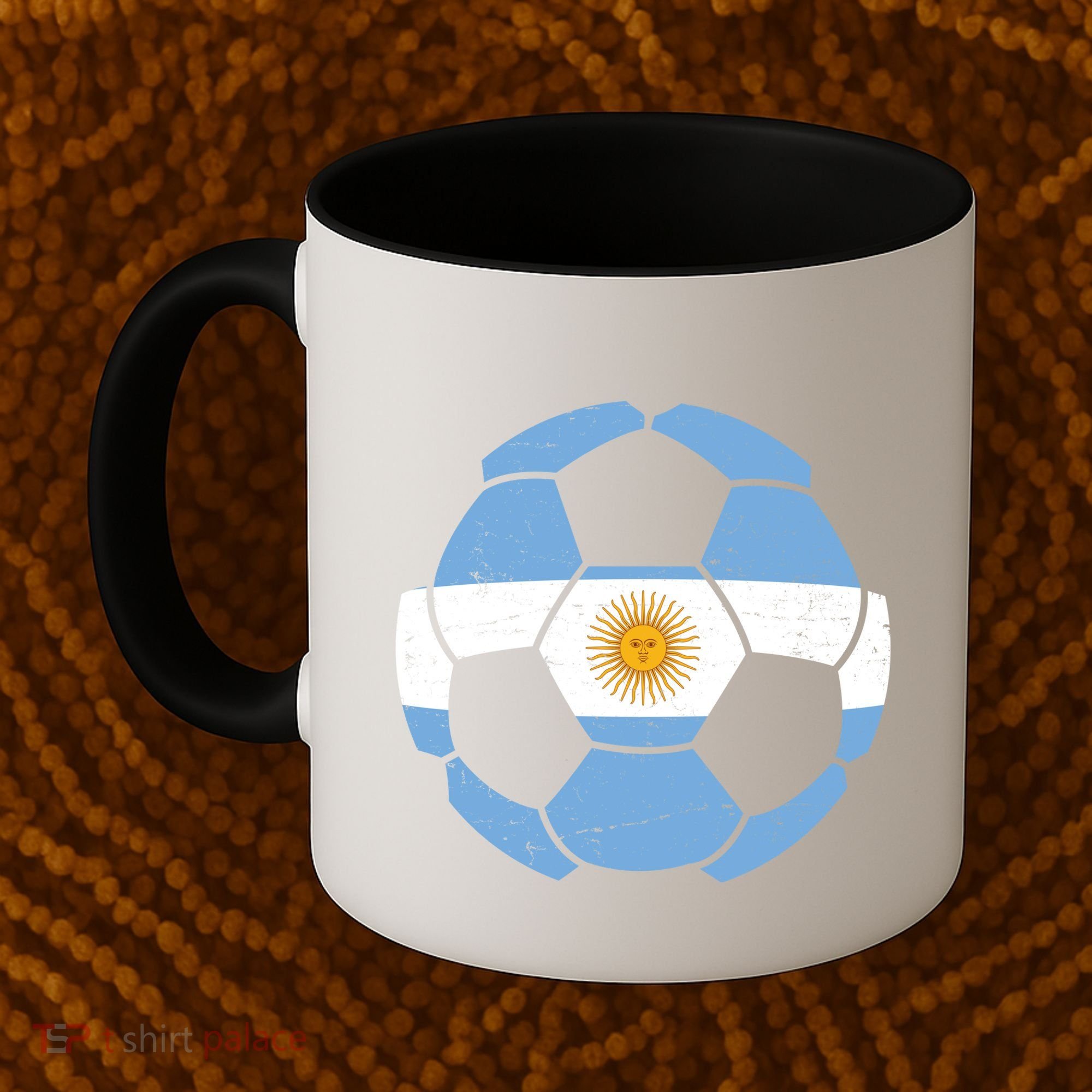 Argentina Flag Soccer Team Ball Futball Coffee Mug