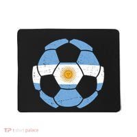 Argentina Flag Soccer Team Ball Futball Mousepad thumb 0