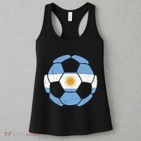 Argentina Flag Soccer Team Ball Futball Women's Tank Top thumb 3