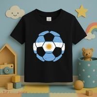 Argentina Flag Soccer Team Ball Futball Toddler T-Shirt thumb 3