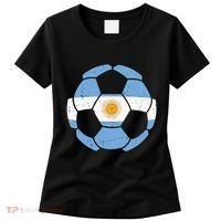 Argentina Flag Soccer Team Ball Futball Women's T-Shirt thumb 0
