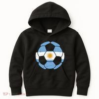 Argentina Flag Soccer Team Ball Futball Kids Hoodie thumb 0