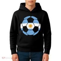 Argentina Flag Soccer Team Ball Futball Kids Hoodie thumb 4