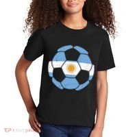 Argentina Flag Soccer Team Ball Futball Kids T-Shirt thumb 2