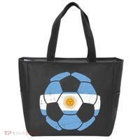Argentina Flag Soccer Team Ball Futball Tote Bag thumb 0