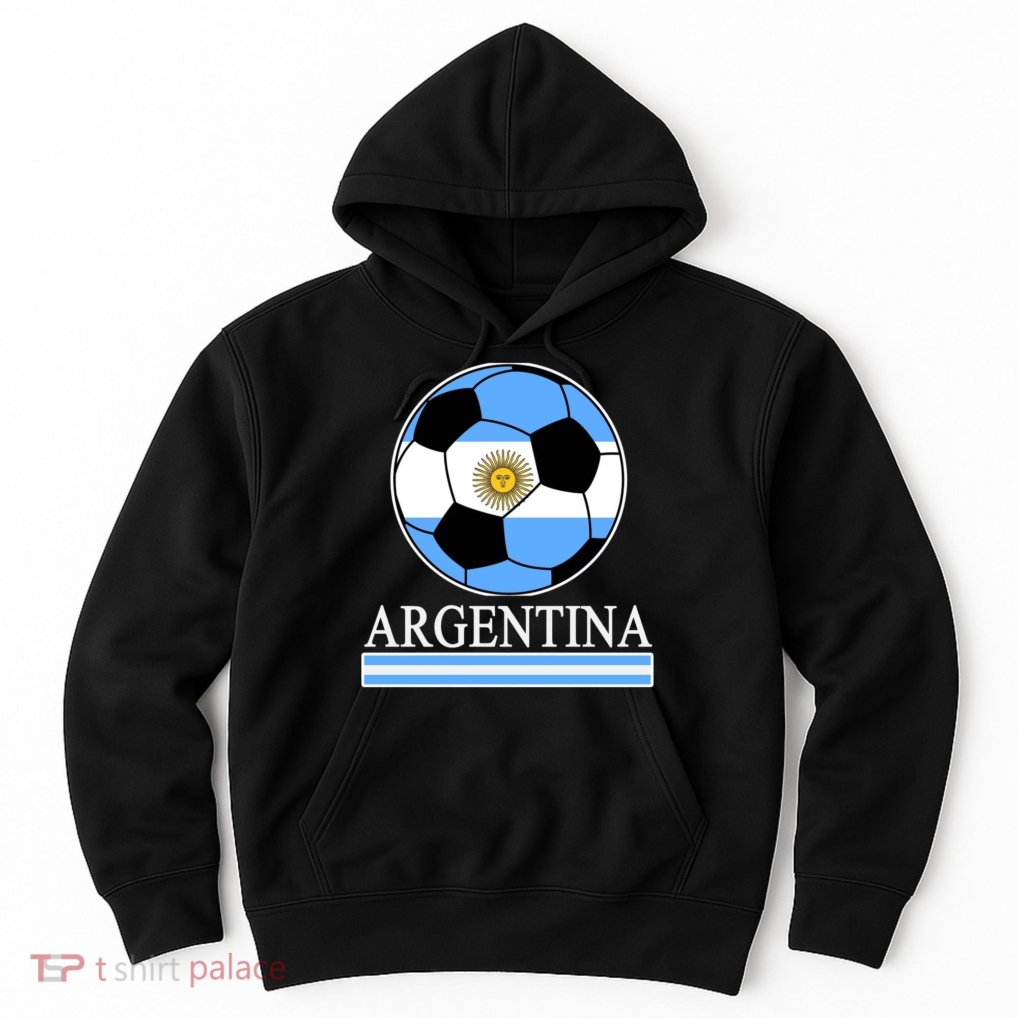 Argentina Soccer Country Flag Ball Hoodie