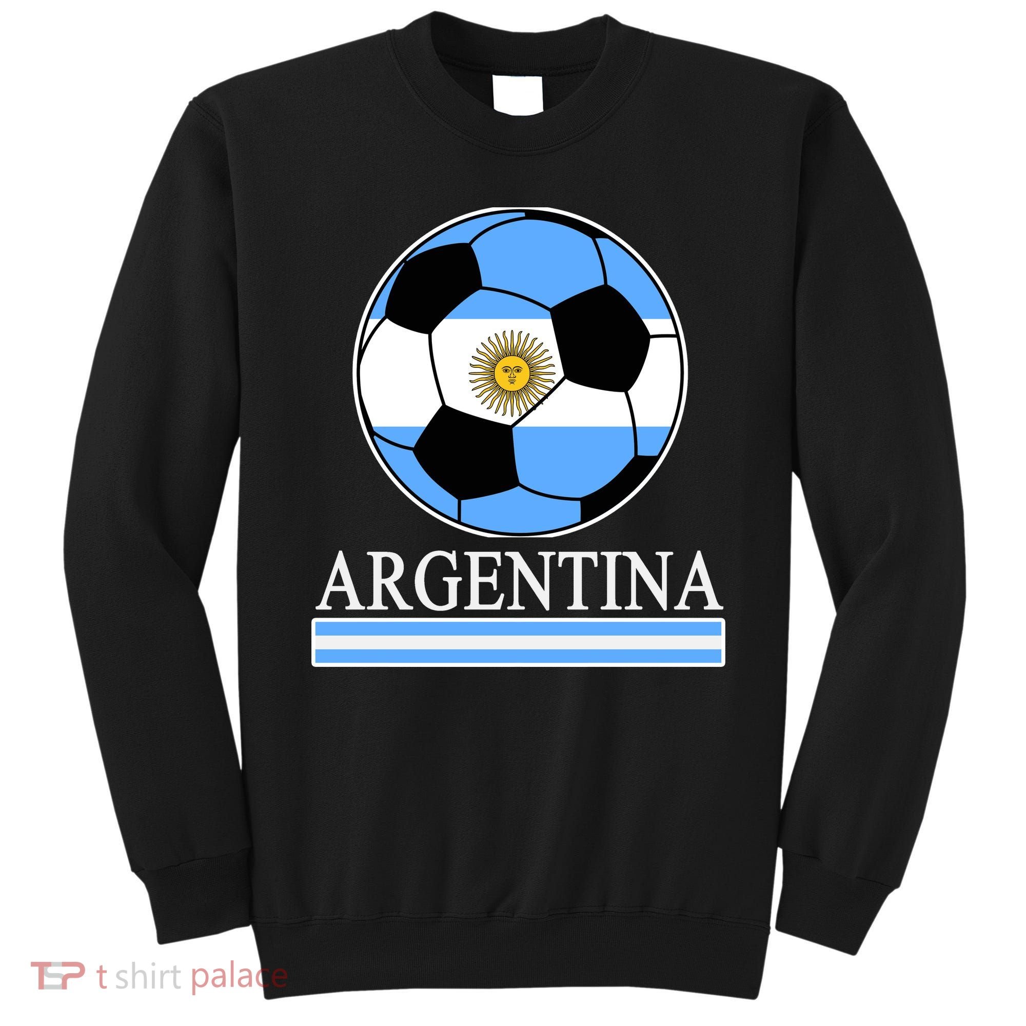 Argentina Soccer Country Flag Ball Sweatshirt