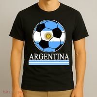 Argentina Soccer Country Flag Ball T-Shirt thumb 3