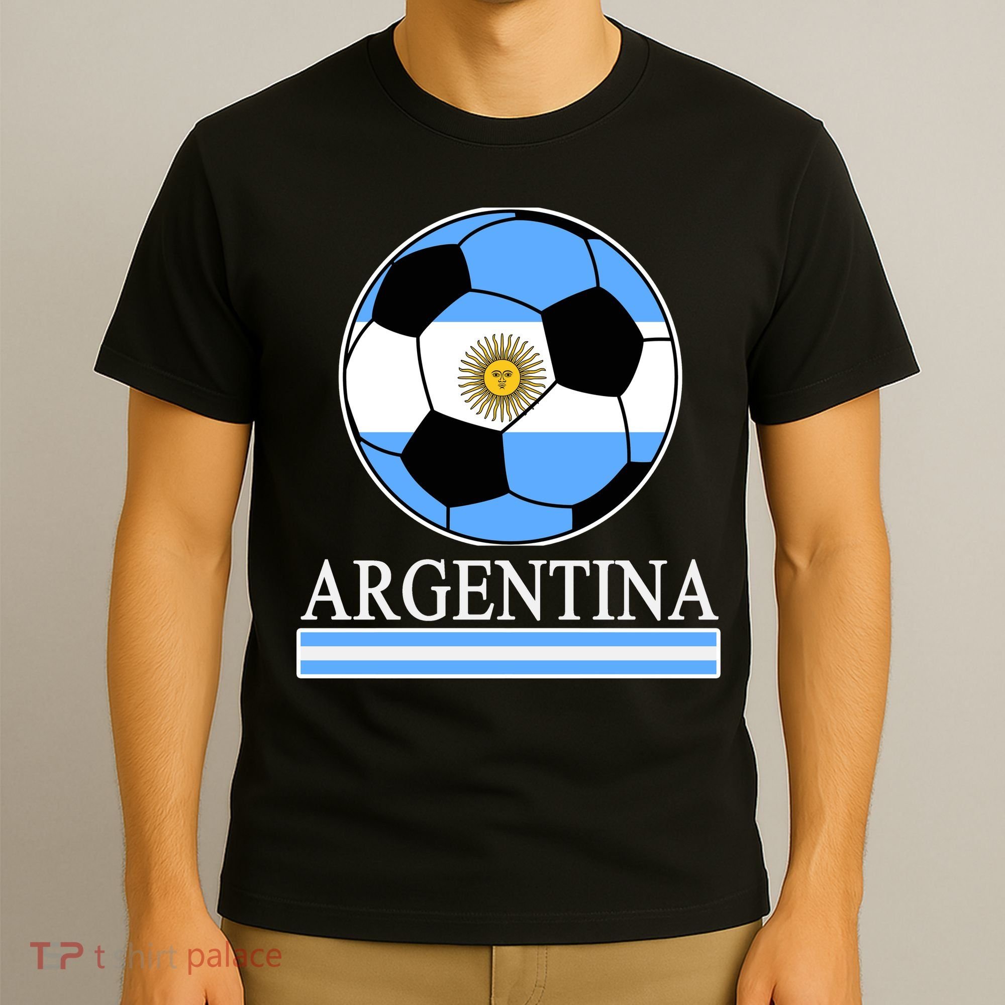 Argentina Soccer Country Flag Ball T-Shirt