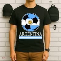 Argentina Soccer Country Flag Ball T-Shirt thumb 6
