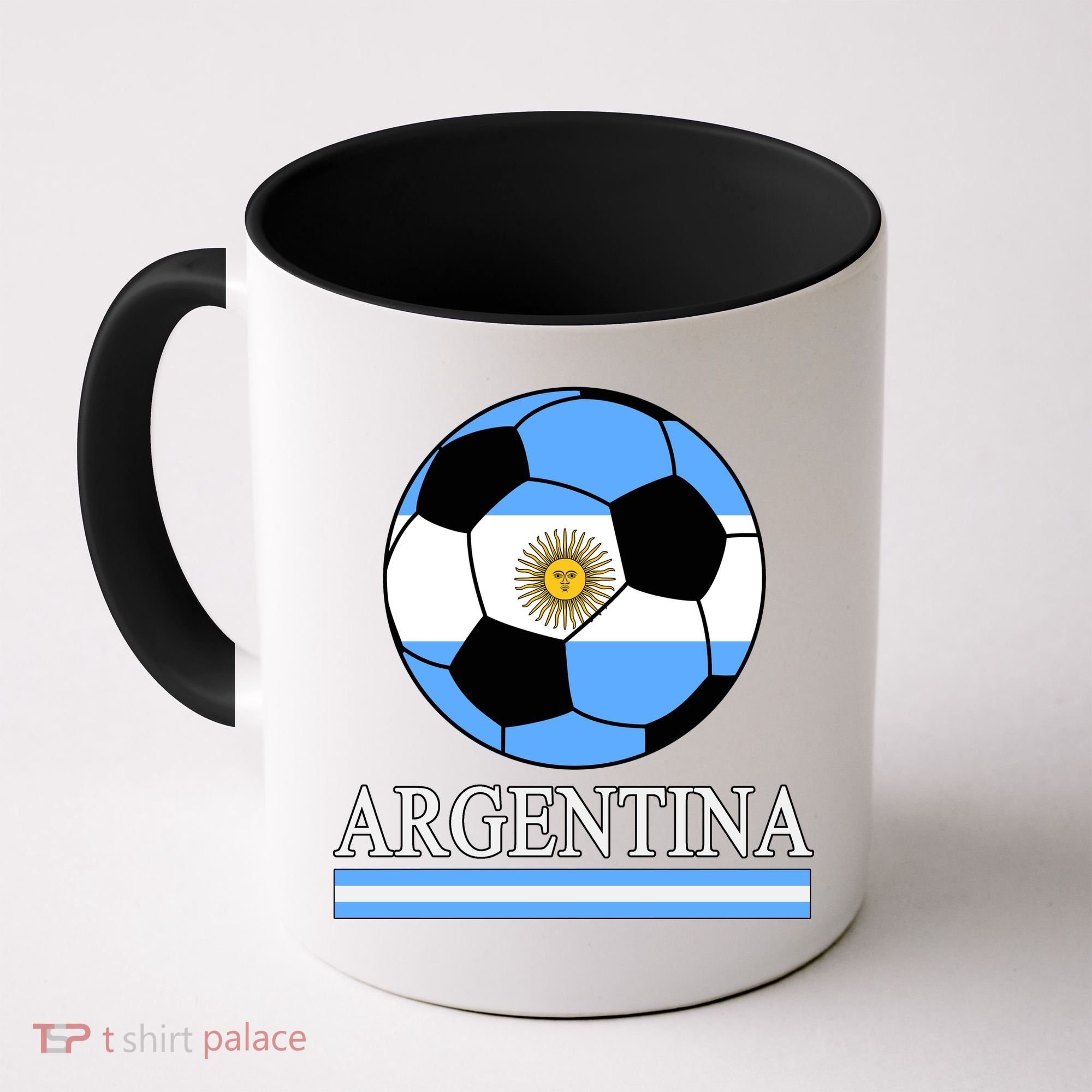Argentina Soccer Country Flag Ball Coffee Mug