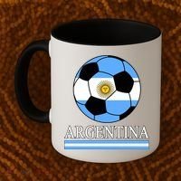 Argentina Soccer Country Flag Ball Coffee Mug thumb 2