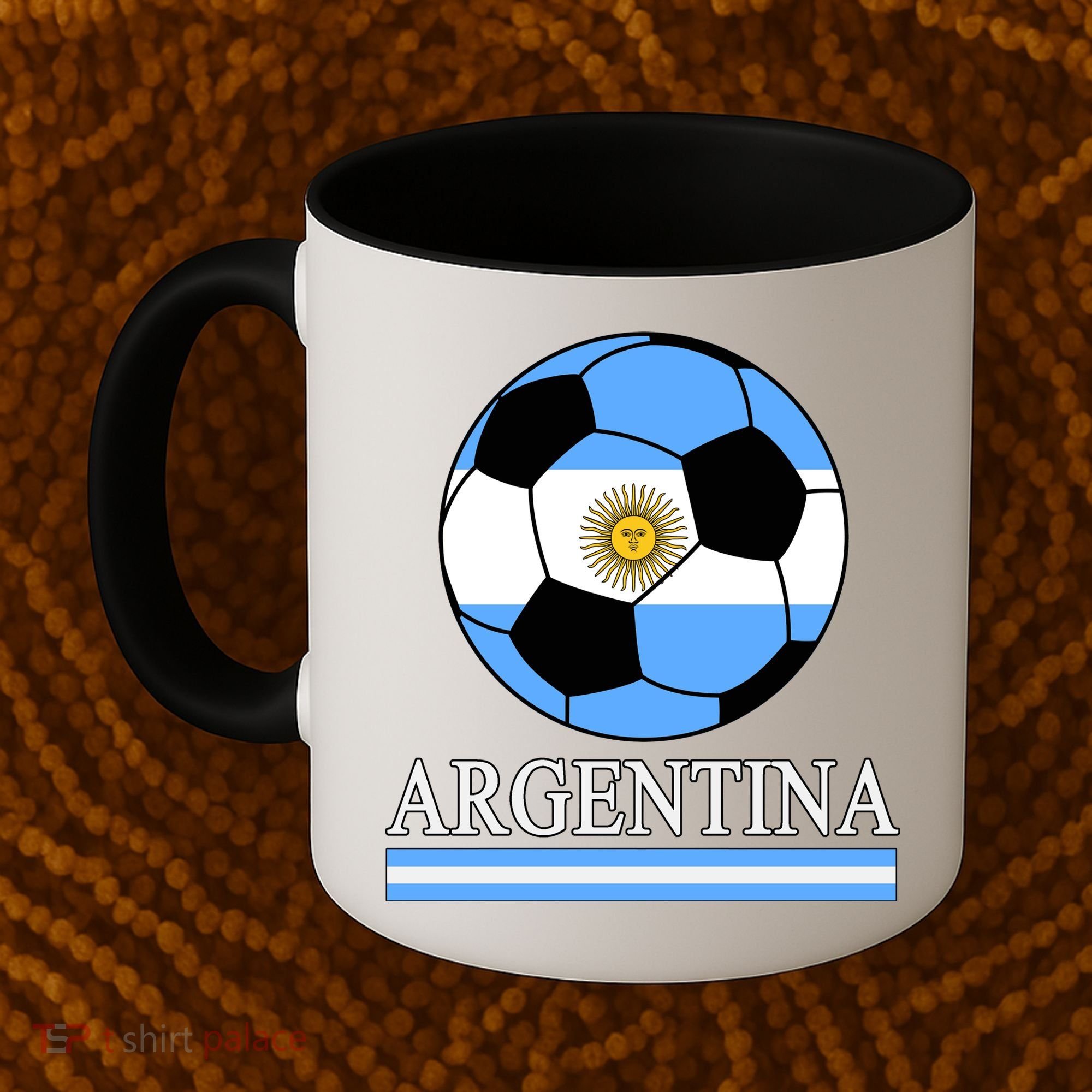 Argentina Soccer Country Flag Ball Coffee Mug