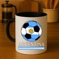 Argentina Soccer Country Flag Ball Coffee Mug thumb 4