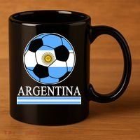 Argentina Soccer Country Flag Ball 11oz C Handle Ceramic Mug thumb 3