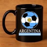 Argentina Soccer Country Flag Ball 11oz C Handle Ceramic Mug thumb 4
