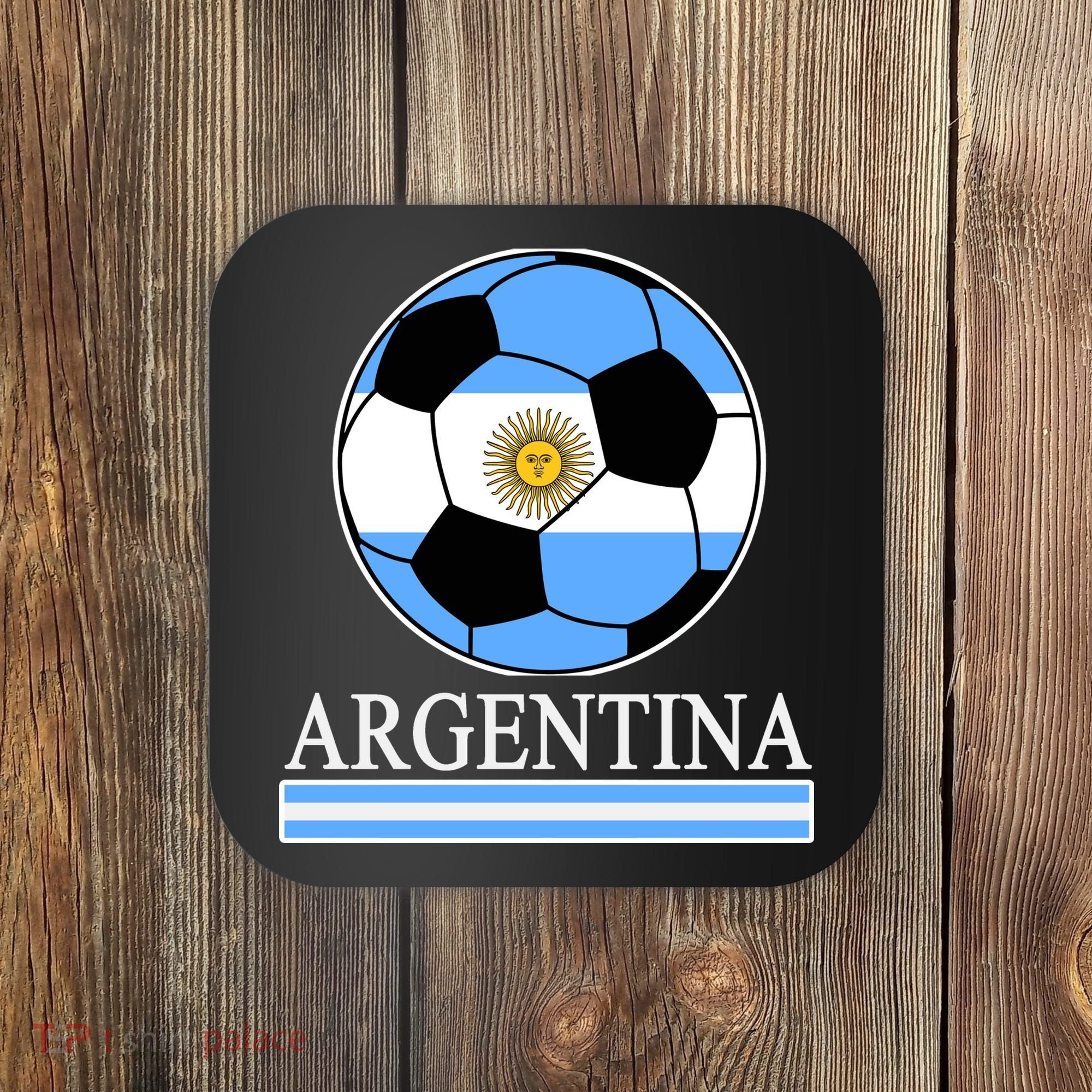 Argentina Soccer Country Flag Ball Coaster