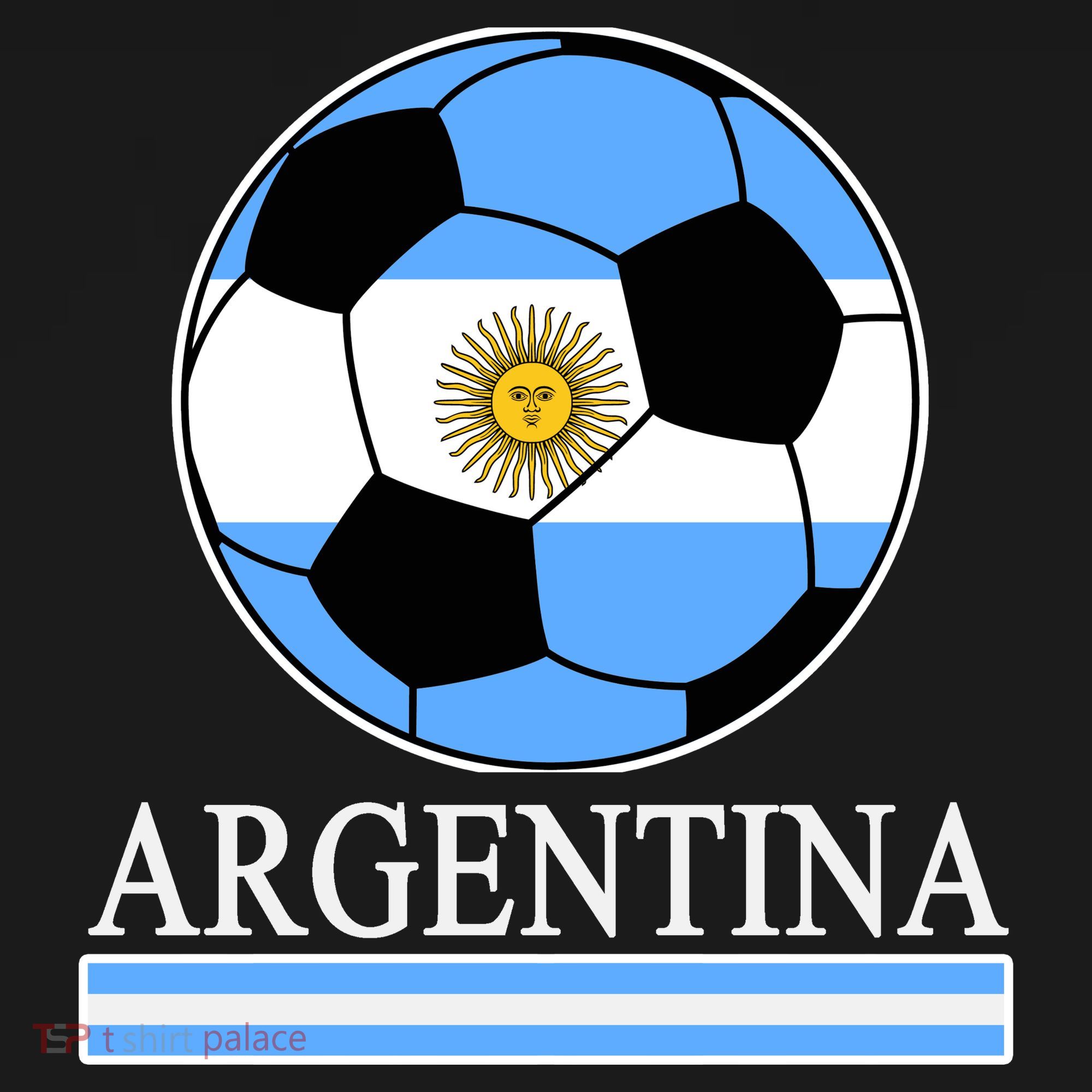 Argentina Soccer Country Flag Ball Polo