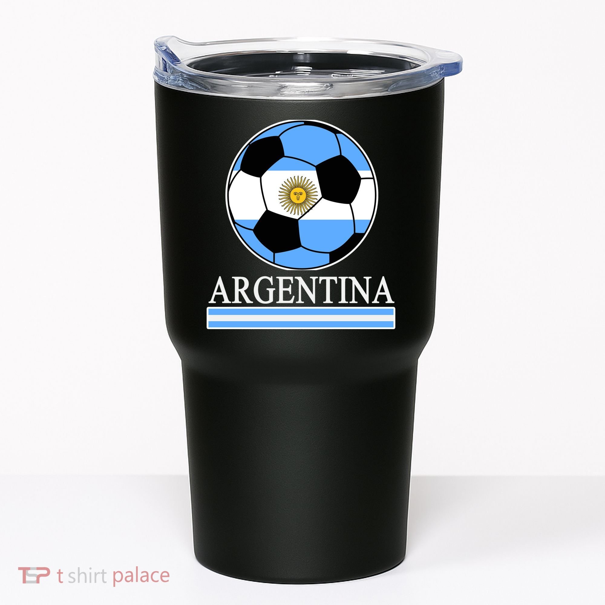 Argentina Soccer Country Flag Ball Tumbler