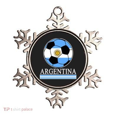 Argentina Soccer Country Flag Ball Ornament