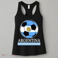 Argentina Soccer Country Flag Ball Women's Tank Top thumb 3