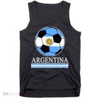 Argentina Soccer Country Flag Ball Tank Top thumb 0