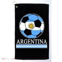 Argentina Soccer Country Flag Ball Golf Towel thumb 0