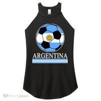 Argentina Soccer Country Flag Ball Women's Perfect Tri Rocker Tank thumb 0
