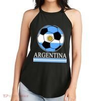 Argentina Soccer Country Flag Ball Women's Perfect Tri Rocker Tank thumb 2