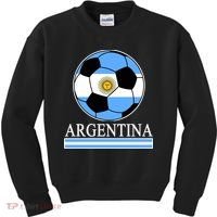 Argentina Soccer Country Flag Ball Kids Sweatshirt thumb 0
